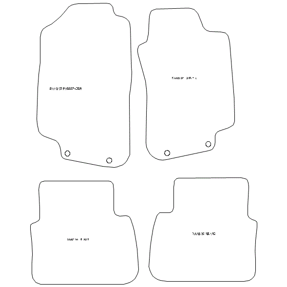 To fit Saab 9-5 (1st gen) Car Mats 1997 - 2009 & Heel Pad (B) - Picture 5 of 16